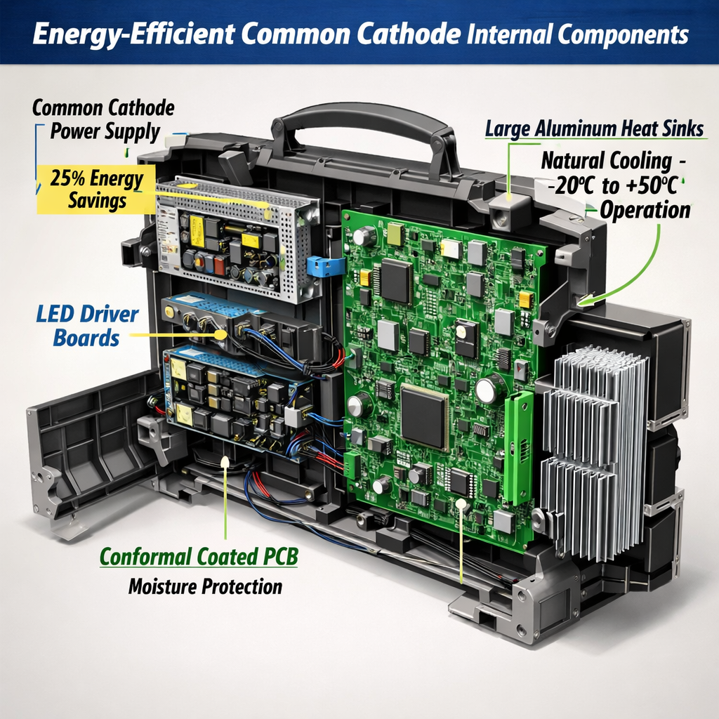 Energy-Efficient Common Cathode Internal Components